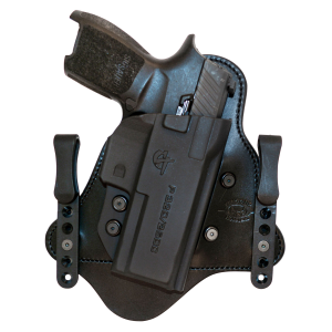 Comp-Tac C225SS260RBSN MTAC Black Kydex Holster w/Leather Backing IWB Sig P320X Compact Right Hand