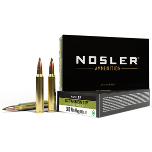 NOSLER 40038 E-tip 300 Win Mag 180 Gr E Tip Lead Free 20 Per Box/ 10 Cs