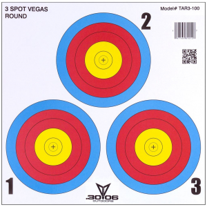 30-06 Paper Targets 3 Spot Vegas 100 pk TAR3-100