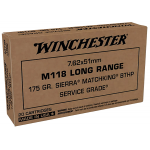 chester SGM118LRW Sierra 7.62x51mm NATO 175 Gr Sierra MatchKing Hollow Point Boat-Tail 20 Rounds Ammo