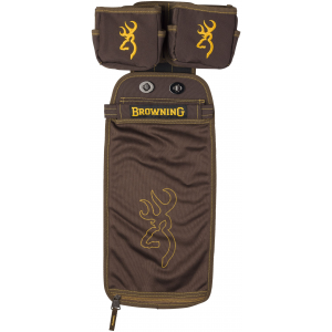 Browning 125188 Comp Series Shell Pouch Brown Water-Resistant Polyester\t Shell Pouch & Box Carriers\t Molle & Belt Clip
