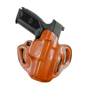 DeSantis Gunhide 002TA7WZ0 Speed Scabbard OWB Tan Leather Belt Slide Fits Springfield Prodigy w/wo Red Dot Fits 4.25 in Barrel Right Hand