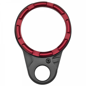 Fortis Manufacturing LE-BLK-K2-RED, Inc. Light Weight K2, Castle Nut and End Plate, Black and Red, Anodized Finish LE-BLK-K2-RED