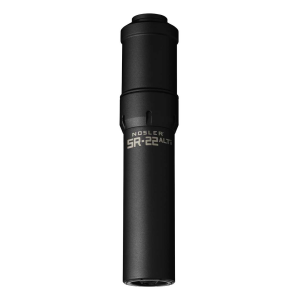 Nosler 90600 SR-22ALTI 22 Cal 1.74 inD Black Finish Made of Aluminum Titanium with 1/2 in 28 tpi Thread Pattern