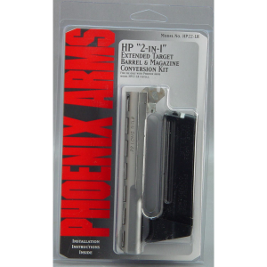 Phoenix Conversion Kit, 22LR, 5 in Barrel, Fits HP22/HP22A Nickel HP22BBLN
