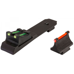 TruGlo TG109 Lever Action Rifle Sights Black 0.343 in Red Front\t Green Rear Adjustable for Marlin 336