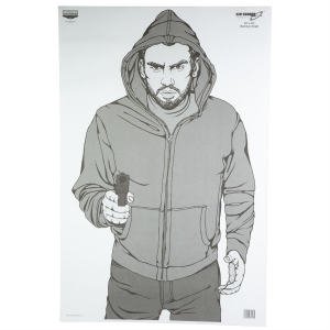 Birchwood Casey Eze-Scorer Target, Bad Guy, 23x35, 100 Targets 37016
