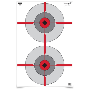 Birchwood Casey Eze-Scorer Target, Double Bull's-Eye, 23X35, 100 Targets 37031