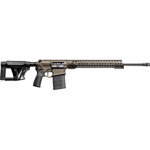Patriot Ordnance Factory 01935 Revolution Gen4 Direct Impingement 6mm Creedmoor 20+1 22 Burnt Bronze Receiver, Adjustable Magpul PRS Black Stock, Black MFT Grip