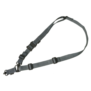 Magpul MAG518-GRY MS4 Sling GEN2 made of Stealth Gray Nylon Webbing with 1.25 in W\t Adjustable One-Two Point Design & 2 QD Push Button Swivels for AR-Platforms