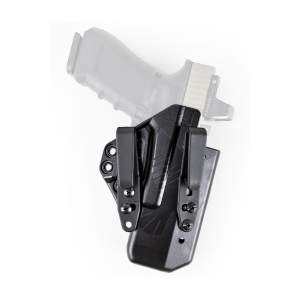Raven Concealment Systems Eidolon Basic IWB Holster, Fits Glock 19/23/26/27/32/33, Ambidextrous, Black Kydex, with 1.5 in Overhook Struts EG19 AS BK BSC