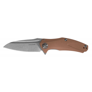 Kershaw 7006CU Natrix XS 2.75 in Folding Drop Point Plain Stonewashed D2 Steel Blade Copper Handle Includes Pocket Clip