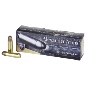 Alexander Arms AB400FPBOX FP 50 Beowulf 400 gr Flat Point 20 Per Box/ 10 Cs