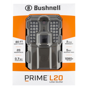 Bushnell 119930B Prime L20 Brown\t Text LCD Display\t 3\t12\t20MP Resolution\t Red Glow Flash\t SD Card Slot/Up to 32GB Memory