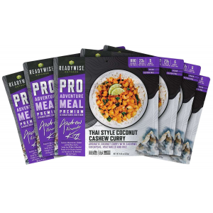 Wise Foods RW05193 Outdoor Food Kit Thai Coconut Cashew Curry 6 Pack