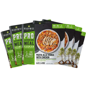 ReadyWise RW05196 Outdoor Food Kit Pasta Alla Vodka with Chicken 2 Servings Per Pouch, 6 Per Case - Wise Foods