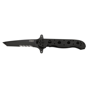 CRKT M1613SFG M16 13SFG 3.50 in Folding Tanto Veff Serrated Black TiN 4116 Stainless Steel Blade/Black G10 Handle Includes Pocket Clip, Knife - Columbia River