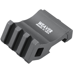 Weaver Mounts 99671 Offset Rail Adapter Black Anodized 0 MOA