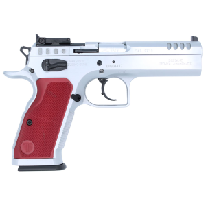 Tanfoglio IFG TFSTOCK29OR Stock II 9mm Luger 16+1 4.44 in Stainless Polygonal, Rifled Barrel, Ported Slide & Frame w/Red Polymer Grips Right Hand, Pistol - Ifg
