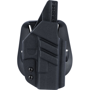 1791 Gunleather TACPDHOWBGLOCKBLKR Tactical Kydex OWB Black Kydex Paddle Compatible w/Glock Right Hand