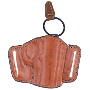 Bianchi 19256 105 Minimalist OWB Size 14 Tan Leather Belt Slide Compatible w/Sig P365/Glock 42/Bersa Thunder/S&W 1911 Belt Up to 1.75 in Wide Right Hand