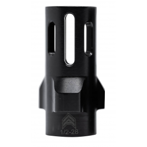 Angstadt Arms AA093LHB28 Flash Hider Black Hardcoat Anodized Steel with 1/2 in-28 tpi Threads 1.42 in OAL for 9mm Luger
