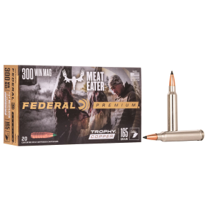 Federal P300WTC2 Premium 300 Win Mag 165 gr Trophy Copper 20 Per Box/ 10 Cs