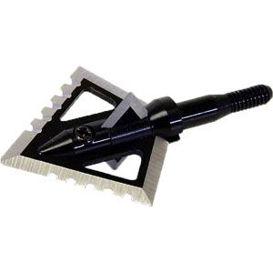 Magnus Broadheads Black Hornet 4-Bld Serrate 100Gr 1 1/4 in 3Pk BHSR1004