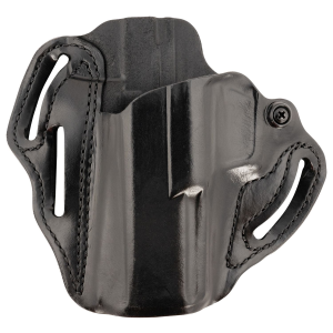 DeSantis Gunhide 002BB0XZ0 Speed Scabbard OWB Black Leather Belt Slide Fits 4.50 in Barrel Left Hand