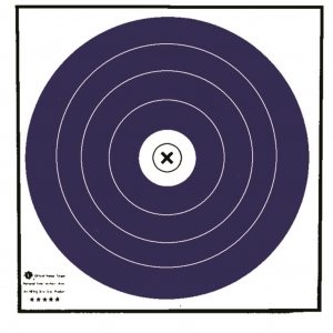 Maple Leaf Target Face NFAA Indoor Blue/White 40 cm 100 pk NFI-1T