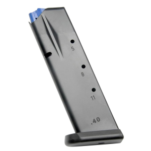 CZ-USA 11428 OEM Blued Detachable with Plastic Floor Plate 14rd for 40 S&W CZ P-07, P-10C with Reversible Mag Catch - Cz-Usa