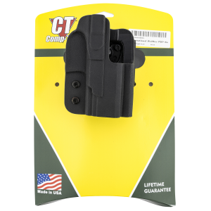 Comp-Tac C241WA326RBKN International OWB Black Kydex Belt Slide/Paddle Fits Walther PDP Fits 4 in Barrel Right Hand