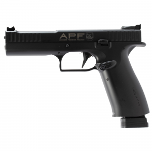 American Precision Firearms Strike One, Ergal Pro, Semi-auto, Striker Fired, Full Size, Aluminum Frame Pistol, 9MM, 5 in Barrel, No Manual Safety, Matte Finish, Black, Fiber Optic Front Sight with Adj - American Precision Arms