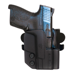 Comp-Tac C241SW250RBKN International OWB Black Kydex Belt Loop/Paddle Fits S&W M&P 380EZ Right Hand