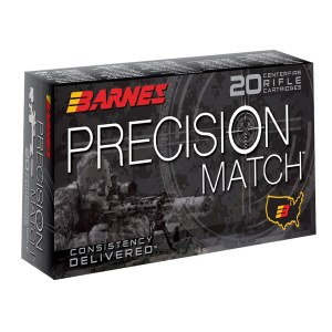 BARNES Bullets 30846 Precision Match 5.56x45mm Nato 69 Gr Open Tip Match Boat Tail 20 Per Box/ 10 Cs