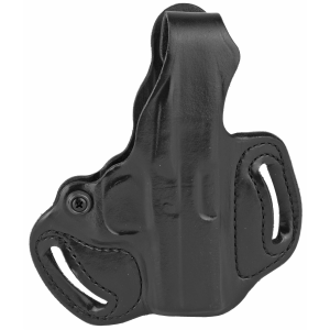 DeSantis Gunhide 085BA8BZ0 Thumb Break Mini Slide OWB Black Leather Belt Slide Fits Glock 43/43x/48 Belt 1.75 in Wide Right Hand