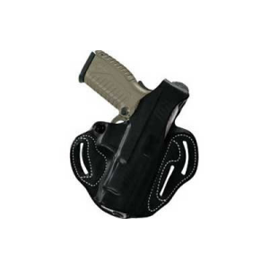 Desantis 001BA90Z0 001 Thumb Break Scabbard Belt Holster Right Hand Black Sig Sauer 220R/226R Leather