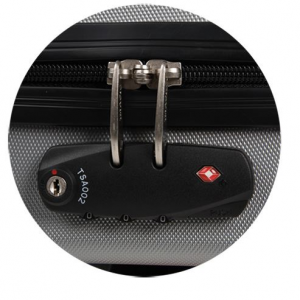 Bulldog BD580 Double Molded Pistol Case made of ABS Polymer with Gray Finish & Black Trim\t TSA Lock\t Egg Crate Foam & Heavy-Duty Zipper Holds up to 4 Handguns