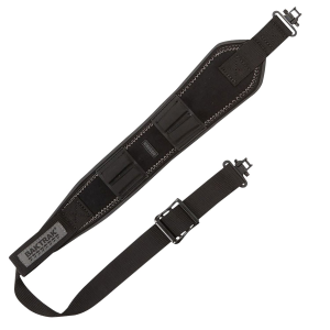 Allen 8385 Bullet Rifle/Shotgun Sling w/Swivels Black Nylon Webbing w/BakTrak Grip Panel Back\t Adjustable Length 28 in to 35 in, 3 in Wide