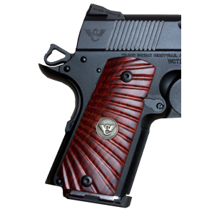 Wilson 351MCP Compact 1911 Grips Cocobolo w/Starburst Pattern Inset Medallion