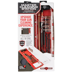 Real Avid AVMCSP Master Cleaning Station Pistol .22/9mm/.357/.38/.40/.45 Cal Bronze\t Nylon