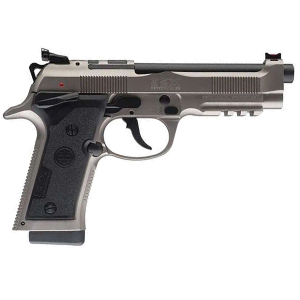 Beretta J92XPCO21 92X PCO Full Size Frame 9mm Luger 15+1 4.90 in Black Barrel, Gray Nistan Optic Ready/Serrated Steel Slide & Frame w/Beavertail & Picatinny Rail, Pistol