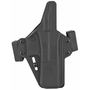 Raven Concealment Systems Perun OWB Holster PXG17, 1.5 in Belt Loops, Fits Glock 17, Ambidextrous, Black, Polymer PXG17
