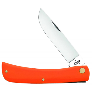 Case 80512 Sod Buster 3.30 in Folding Skinner Plain Mirror Polished Tru-Sharp SS Blade\t Smooth Orange Synthetic Handle
