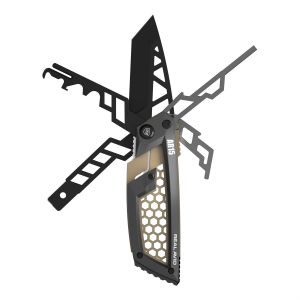 Real Avid Edge, Gun Tool, Multi-Tool Compatible with AR15, Matte Finish, Silver and Black AVGTE-AR
