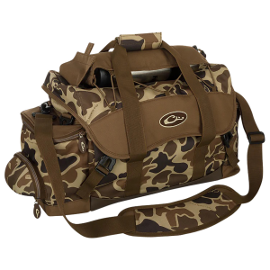 Drake Waterfowl DA2030016 Blind Bag (Extra Large)\t Old School\t Waterproof Nylon\t 20 Pockets\t Sunglass Pocket\t Thermos Sleeve\t Carry Handles/Adj. Strap