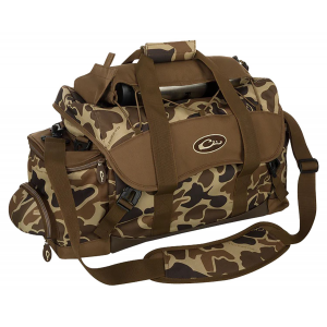 Drake Waterfowl DA2020016 Blind Bag (Large)\t Old School\t Waterproof Nylon\t 18 Pockets\t Sunglass Pocket\t Thermos Sleeve\t Carry Handles/Adj. Strap