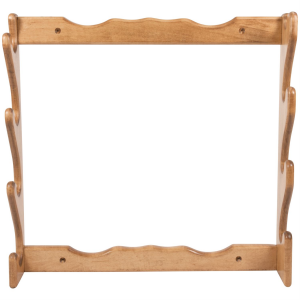 Allen Four Gun Wooden Wall Rack, Solid Wood Construction, 24.5 inX24.5 inx4.25 in, Natural Finish 18550