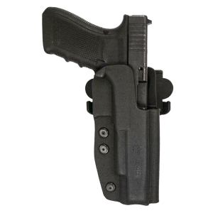 Comp-Tac C241GL064RBKN International OWB Black Kydex Belt Loop/Paddle Fits Glock 40 Right Hand