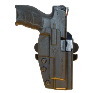 Comp-Tac C241HK248RBKN International OWB Black Kydex Belt Loop/Paddle Fits HK VP9 Long Slide Right Hand